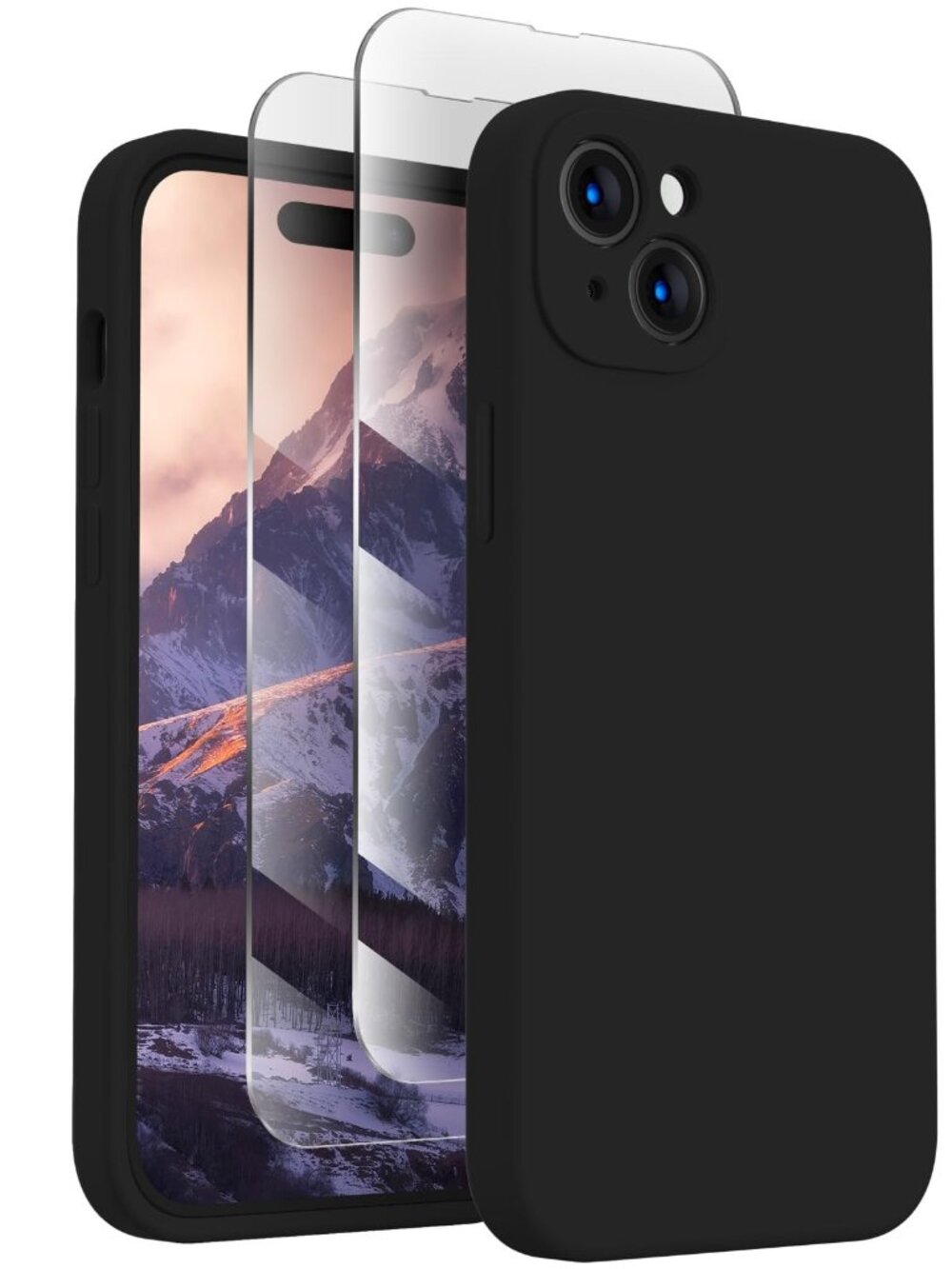 FireNova iPhone 15 Silicone Case, Black